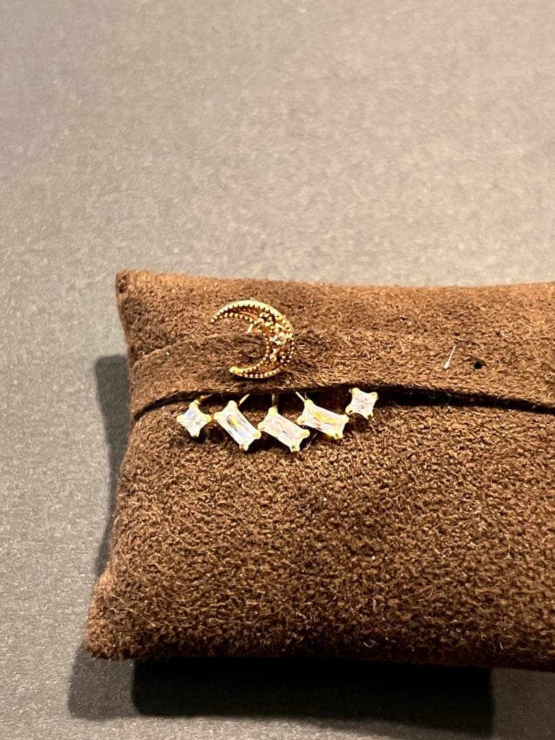 アガット　ピアスチャーム　片耳用　10k