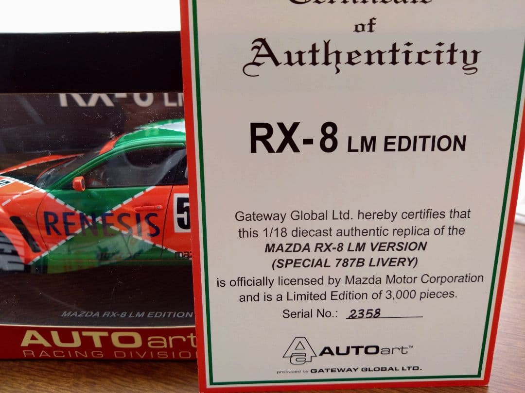 Mazda RX-8 LM Edition 1/18 ダイキャストモデル