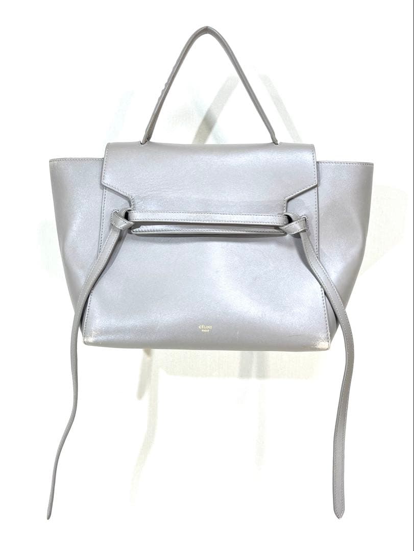 659 イタリー製 CELINE セリーヌ レザー ベルトバッグ ベルト付