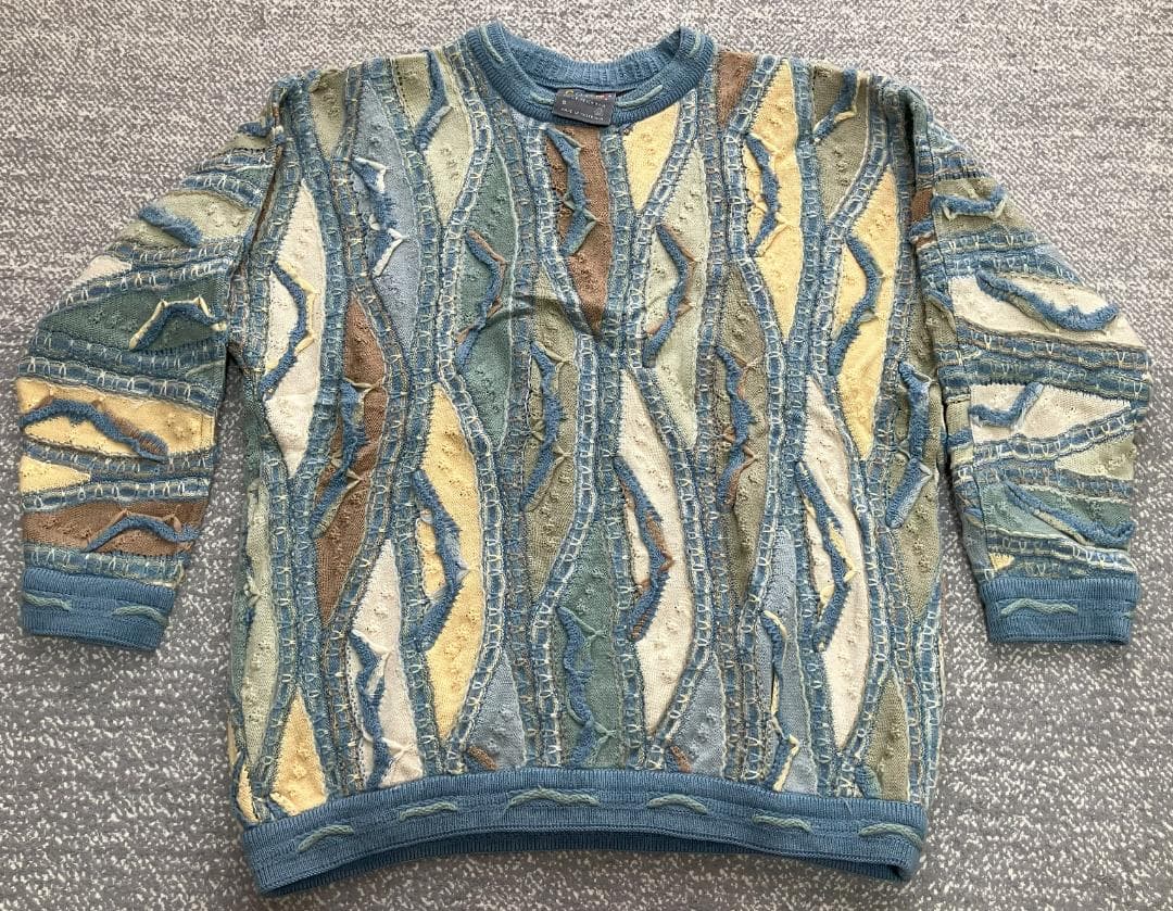 最終値引き　COOGI クージー マルチカラー ニットセーター