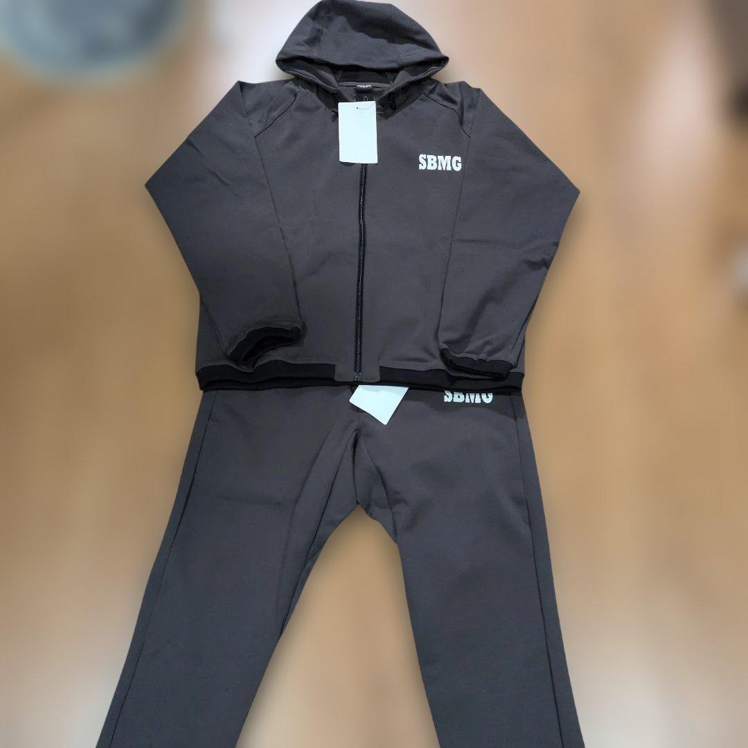 【SBMG】ドリブンスウェット　セットアップ　ジョガーパンツ　M　チャコール