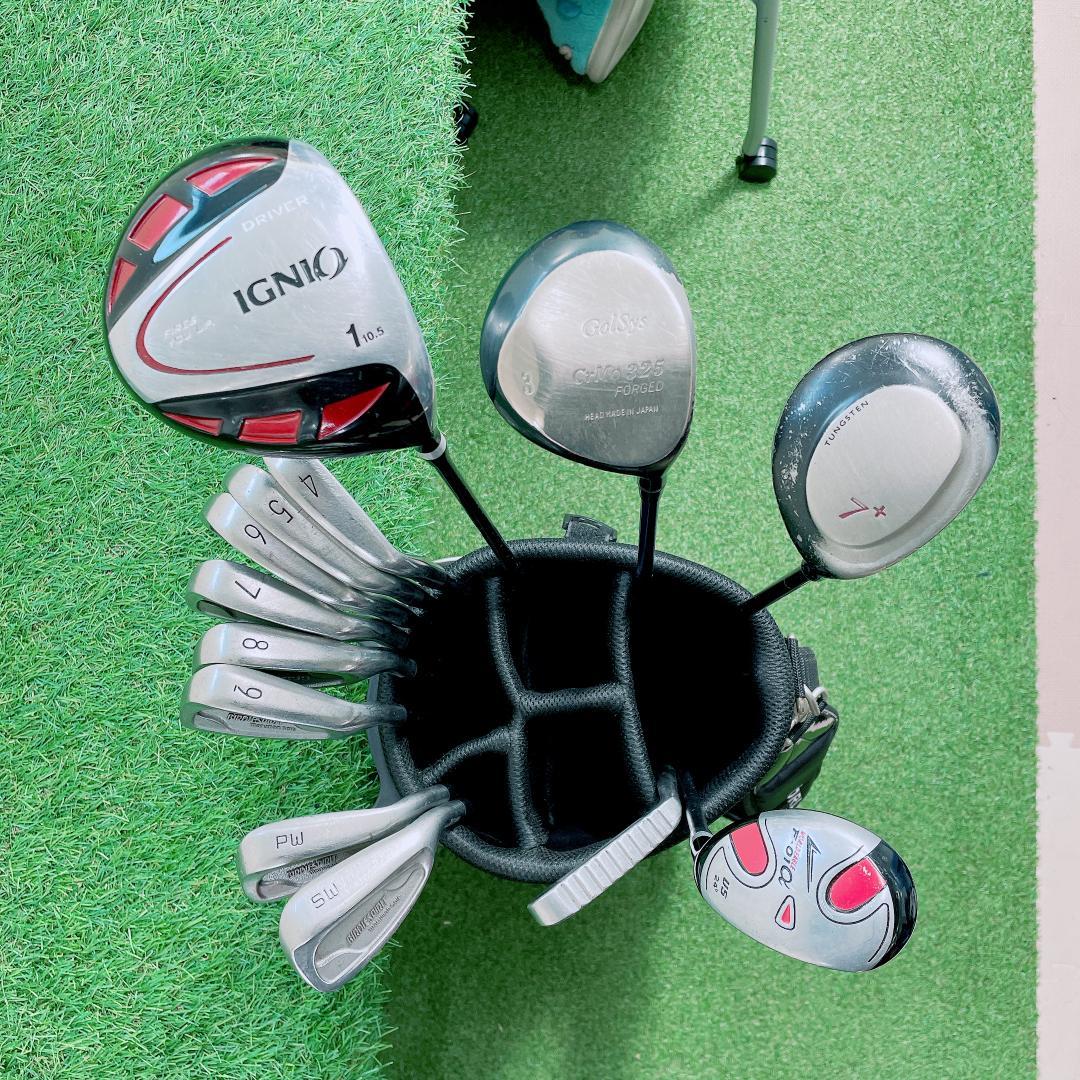 IGNIO 初心者 メンズ ゴルフクラブ セット 13本 N2382
