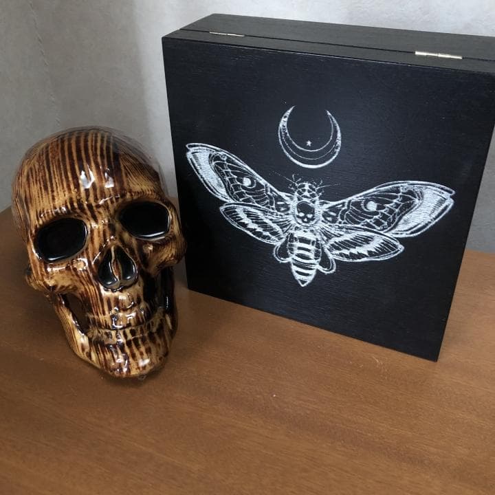 海外作家のスカルモチーフ雑貨2点セット