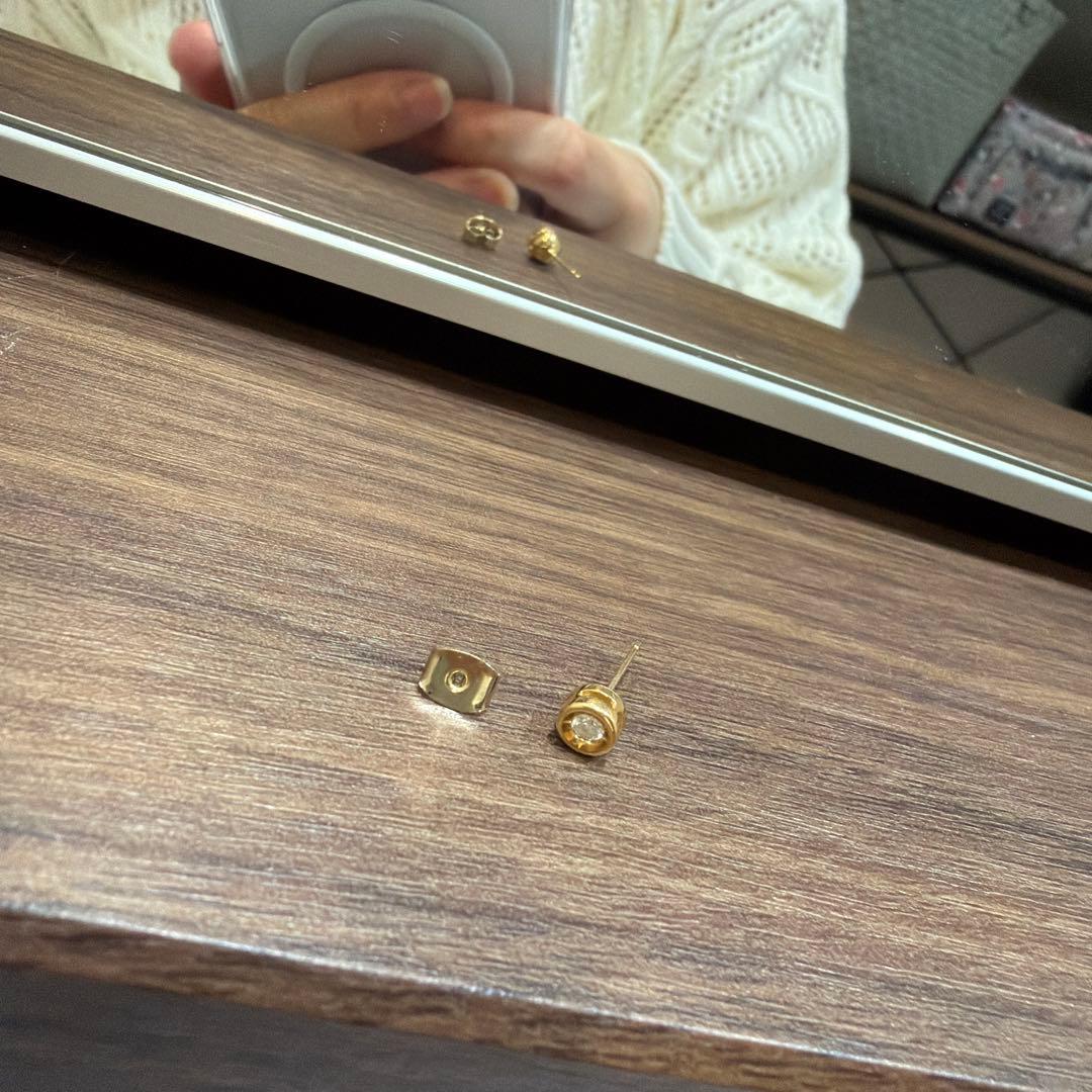 ダイヤ　ダイヤモンドピアス　片耳　tsutsumi ツツミ