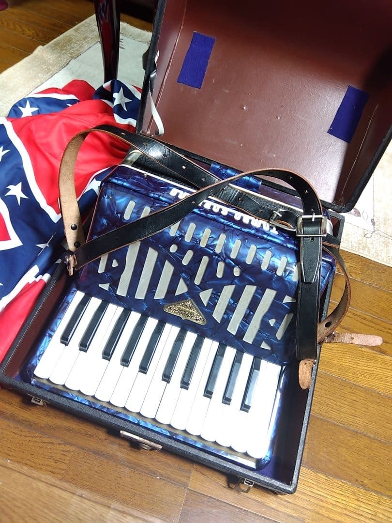 （美品即演奏可）TAMBO SOPRANO アコーディオン 青【信頼の日本製】