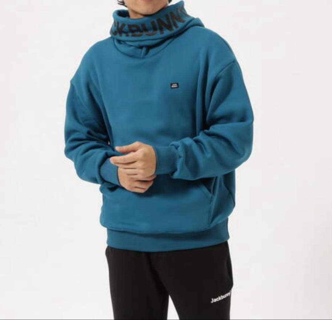 新品 パーリーゲイツ ジャックバニー KARUISHI フーディ(5)L/青