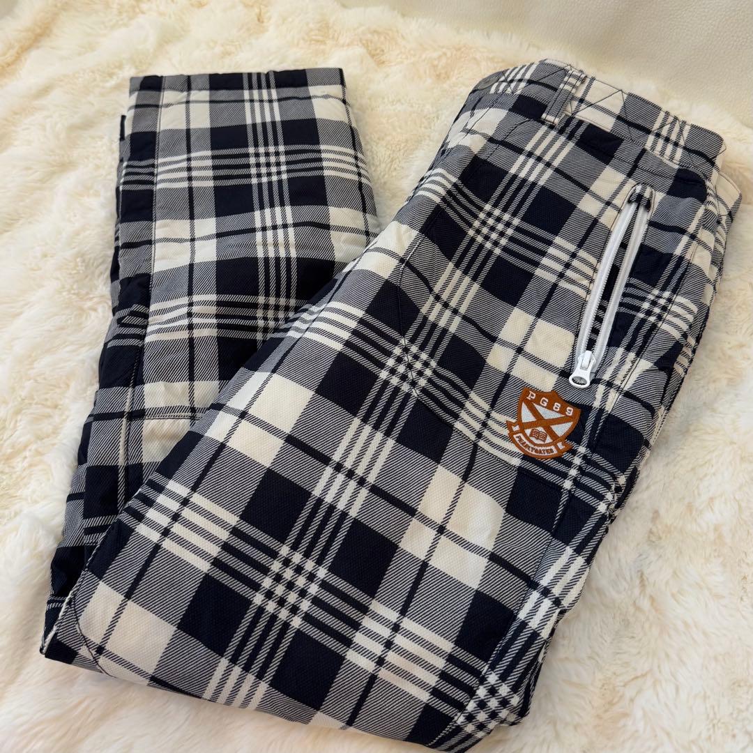 パーリーゲイツ ナイロンストレッチ ロゴジャガード 中綿パンツ 3