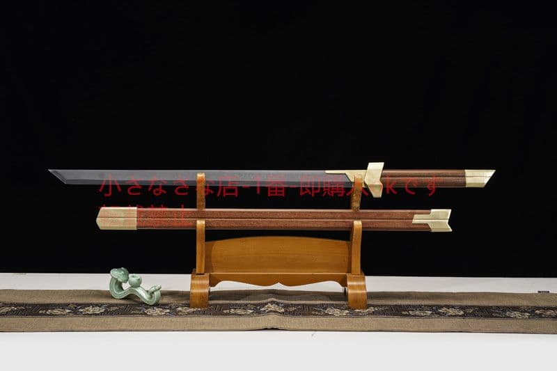 唐横刀重蟻木百錬模様鉄棒銅装  古兵器 武具 刀装具 日本刀 模造刀 居合刀