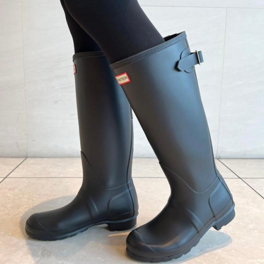 ⭐︎新品 箱あり⭐︎ハンター⭐︎レインブーツ⭐︎25センチ⭐︎ブラック⭐︎