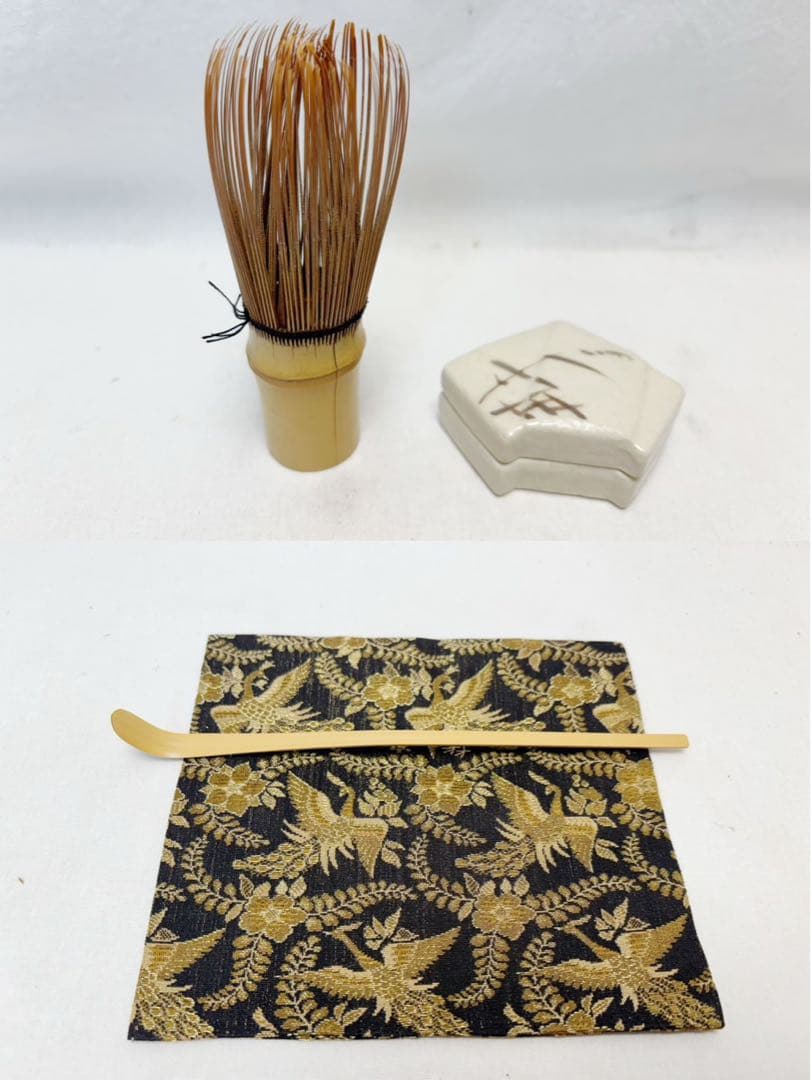 美品 茶道具 溜塗 短册箱 茶箱揃 十二点セット 茶道具一式 持ち運び 野点