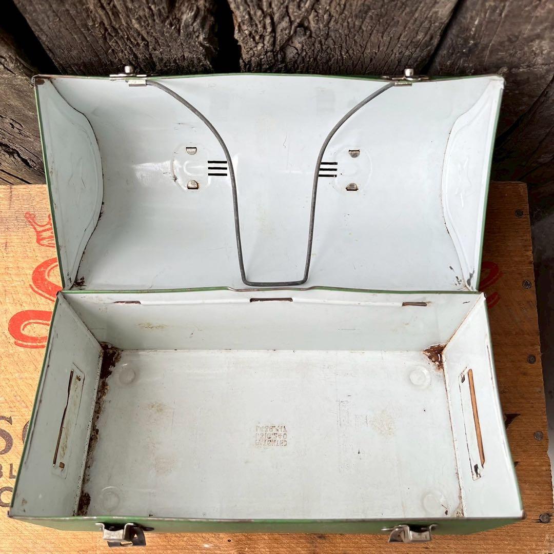 【USA vintage】1940sサーモス　メタル　ランチボックス　アメリカ