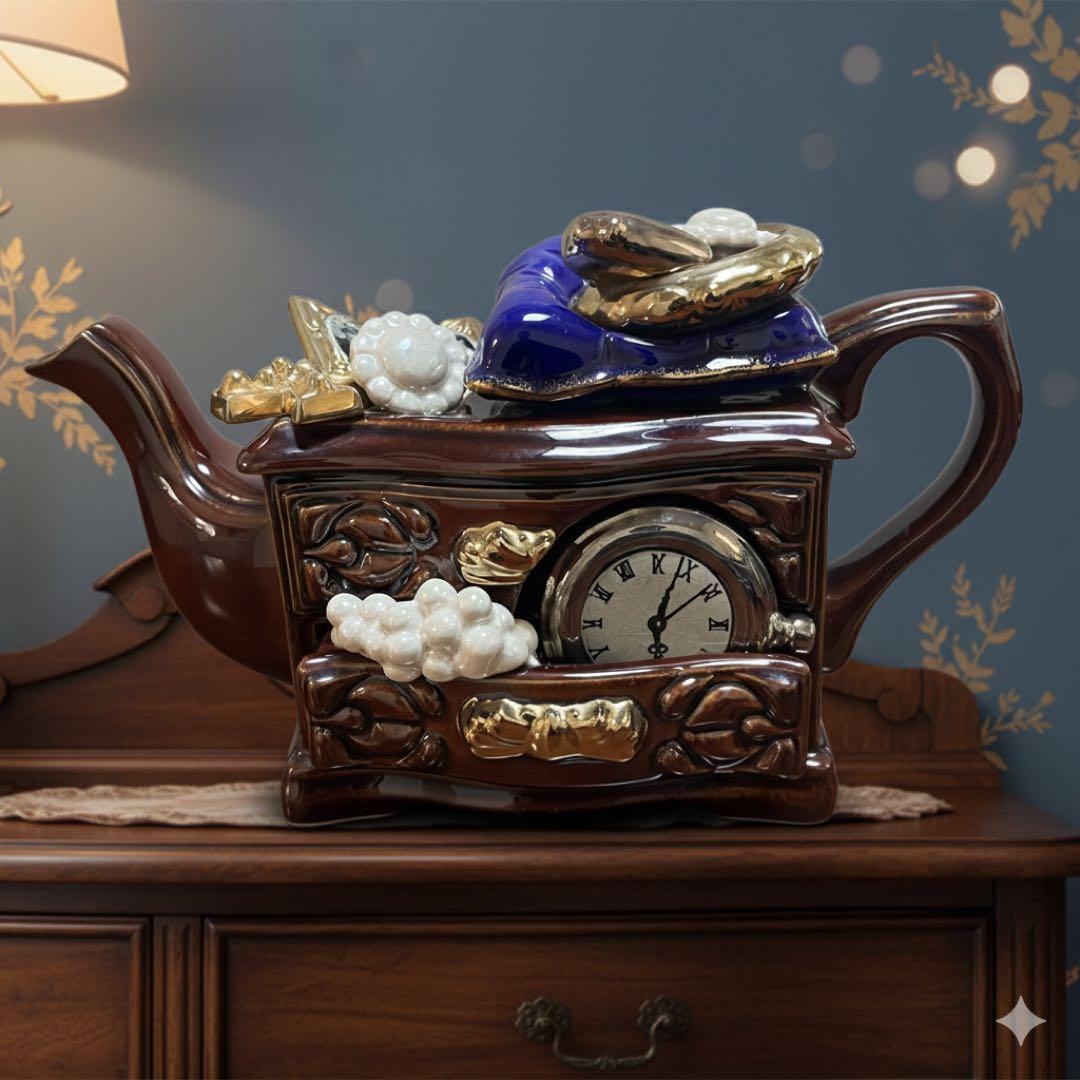 【超希少・美品】Paul Cardew ティーポット型 ジュエリーボックス英国製