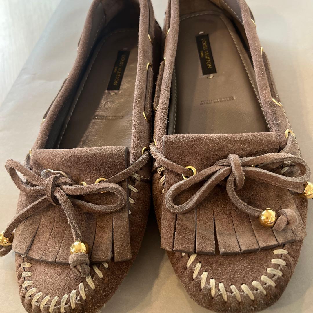 Louis Vuitton ブラウン モカシン