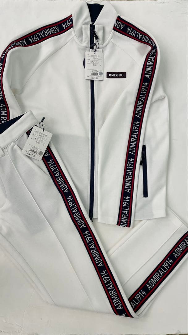 大幅値下げADMIARL GOLF ジャケットとパンツセット Mサイズ ホワイト