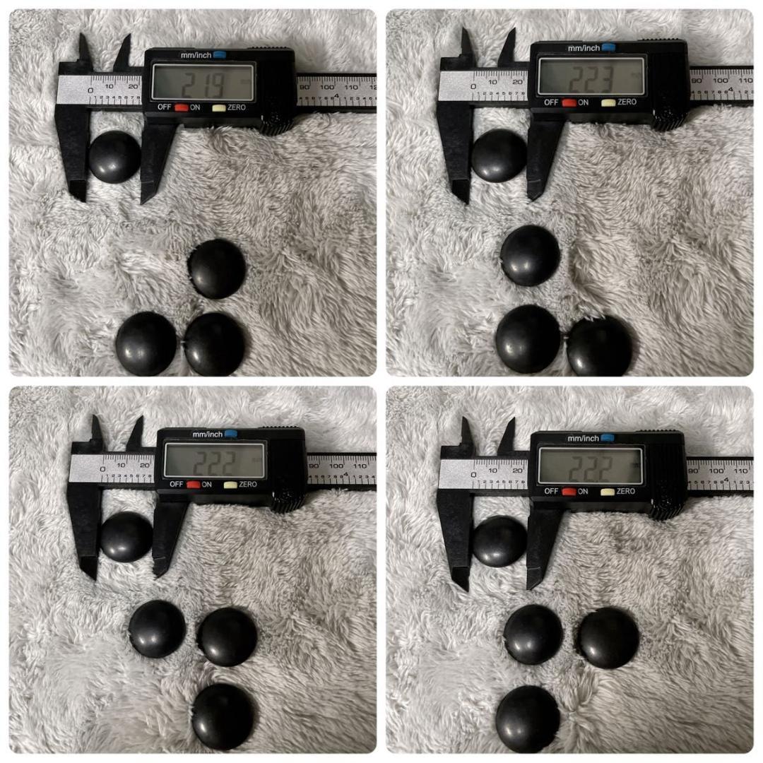 【碁笥付】蛤碁石34号 約9.6mm 那智黒石 白180個 黒174個