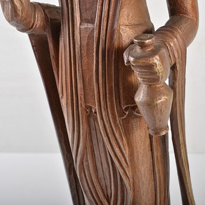 文化勲章受章　彫塑家　澤田政廣作　ブロンズ　聖観音菩薩像　F　R7123B