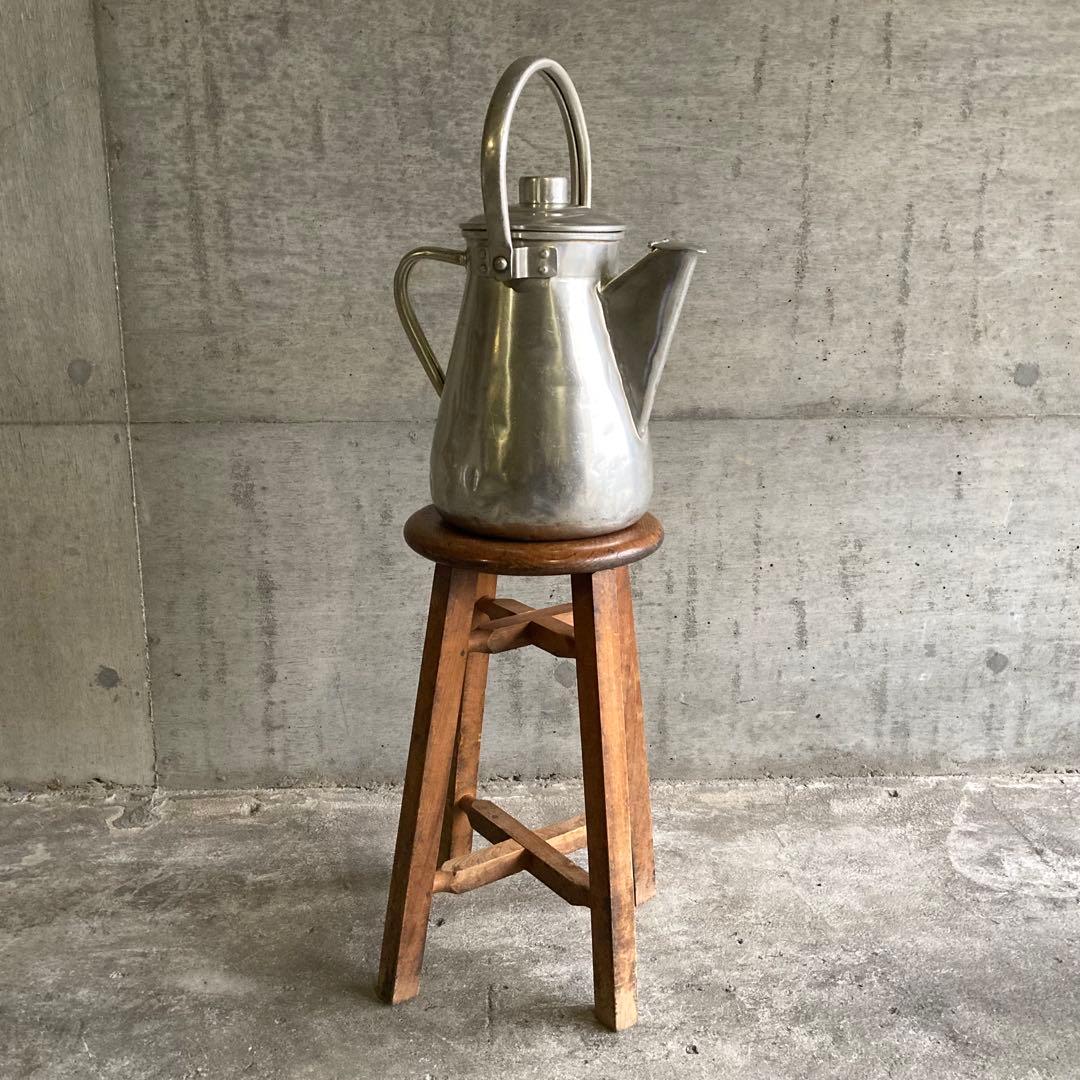 ミルクポット ケトル 学校 給食 容器 大型 アルミ 金属 レトロ ヴィンテージ