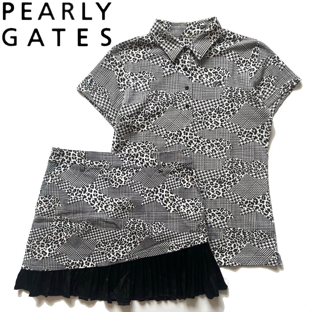 マスターバニー　パーリーゲイツ　セットアップ　ヒョウ柄　フリル　M 1 ゴルフ