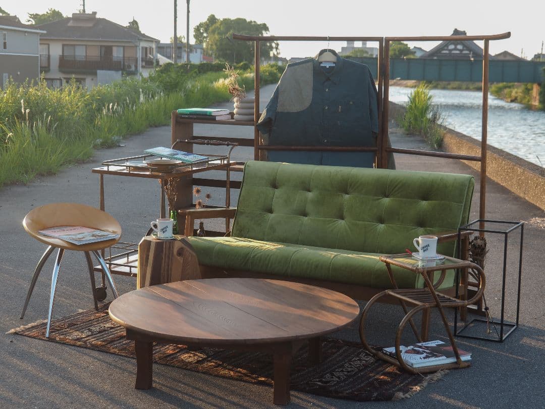 【値引中】モケットグリーン2Pソファ