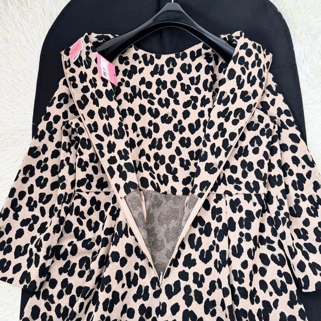 タグ付✨未使用品 ケイトスペード レオパードジャガードドレス 12 大きいサイズ