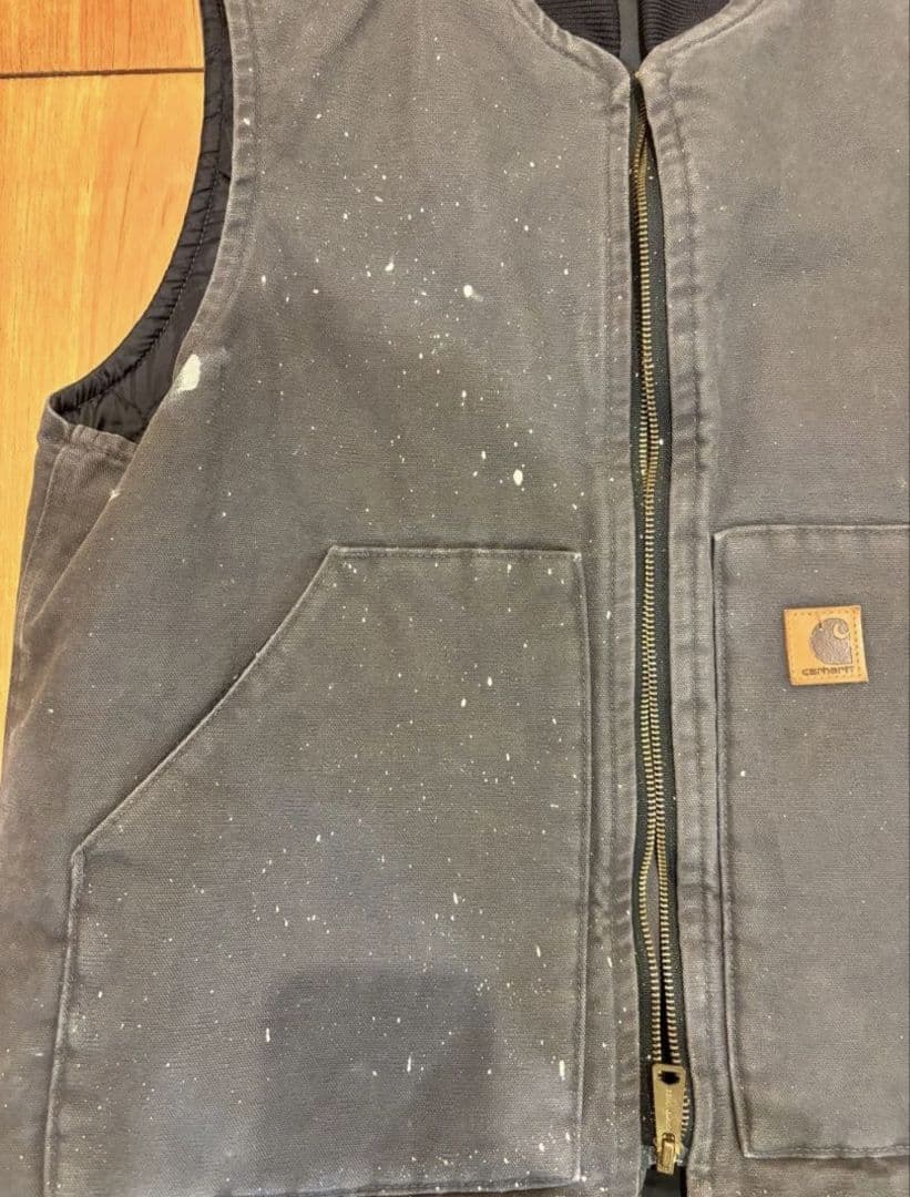 carhartt グレー ダックベスト カーハート メキシコ製 Mサイズ