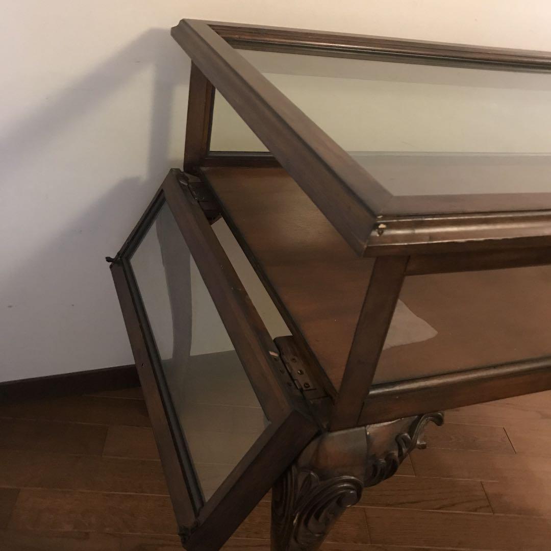 アメリカン　ヴィンテージ　ガラス　ショーケース