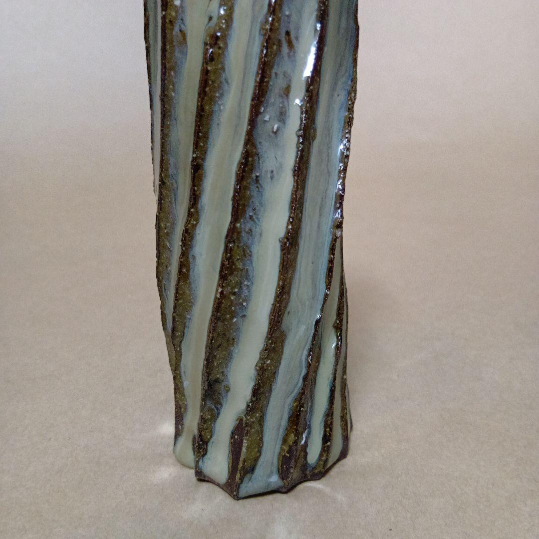 茶道具　高取しのぎ掛花入