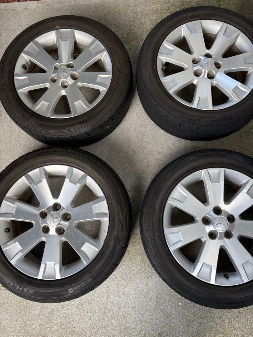 デリカ D5 前期 純正ホイール タイヤ 4本セット