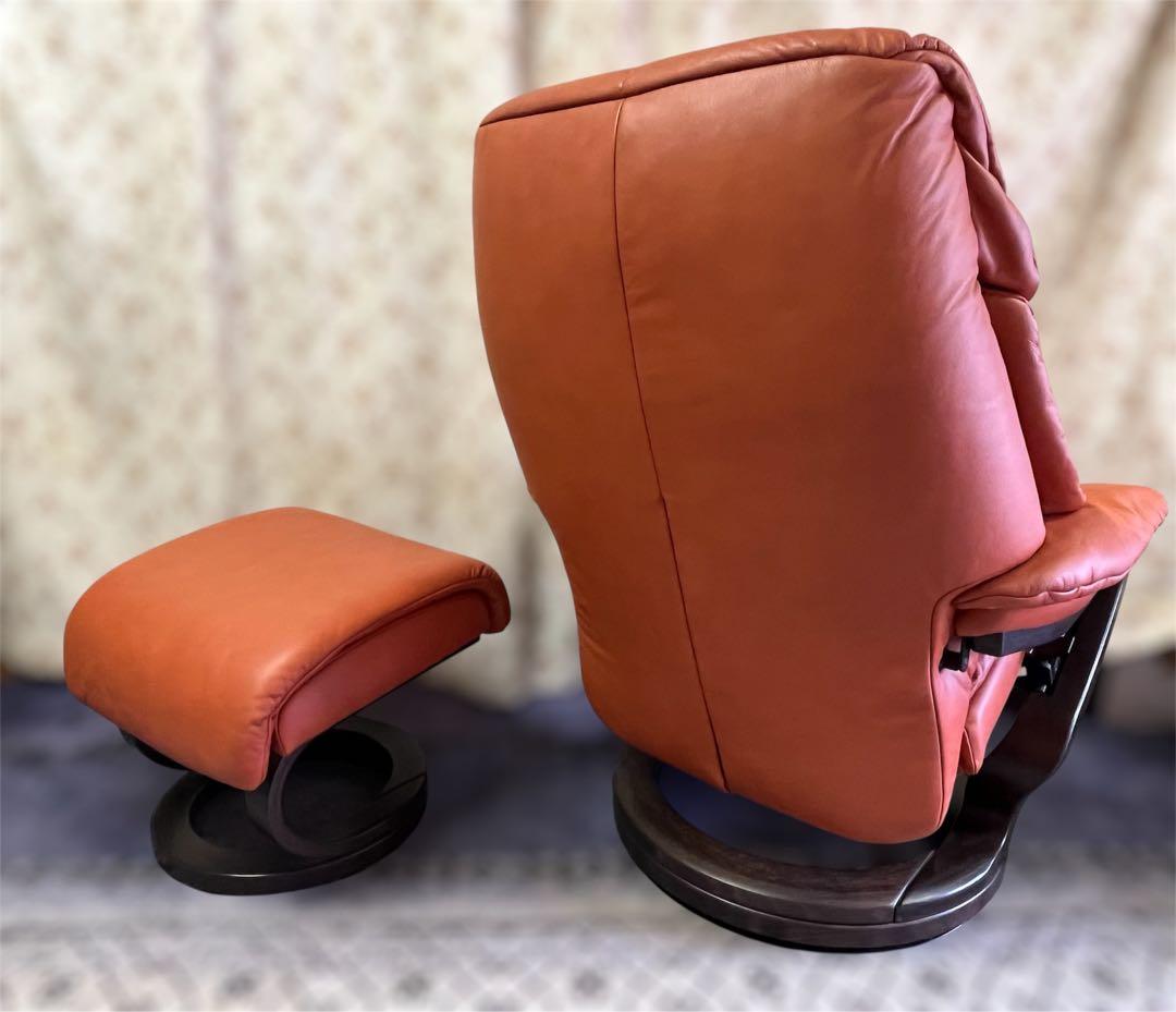 himollaヒモラ ゼロストレス リクライニングチェア&オットマン 本革