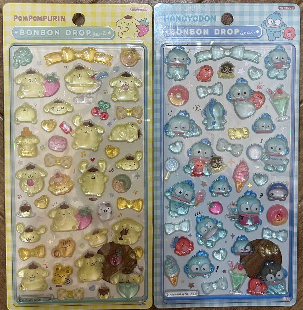 ボンボンドロップシール　正規品　サンリオ８枚+ディズニー6枚セット