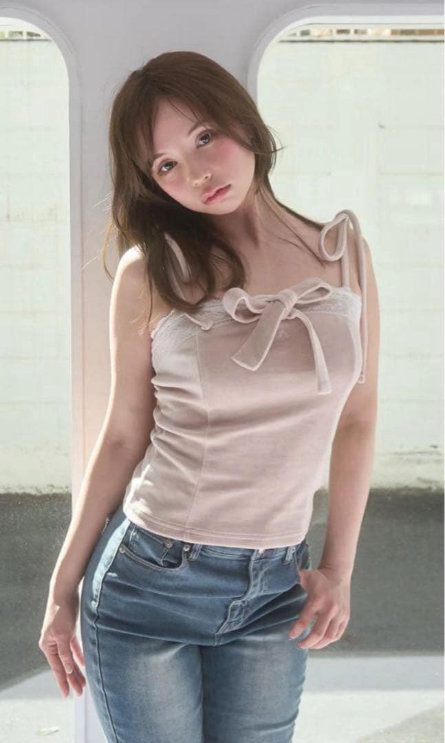 トップス ANDMARY Jemma ribbon camisole