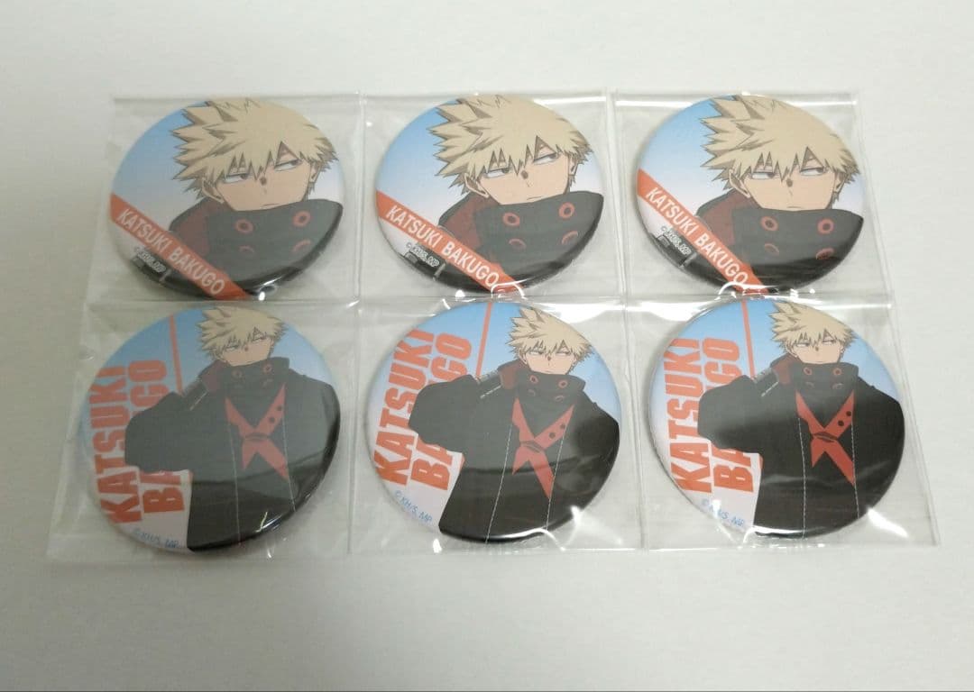 ぱ*開様 僕のヒーローアカデミア　缶バッジ　アウターVer.　爆豪勝己　6点