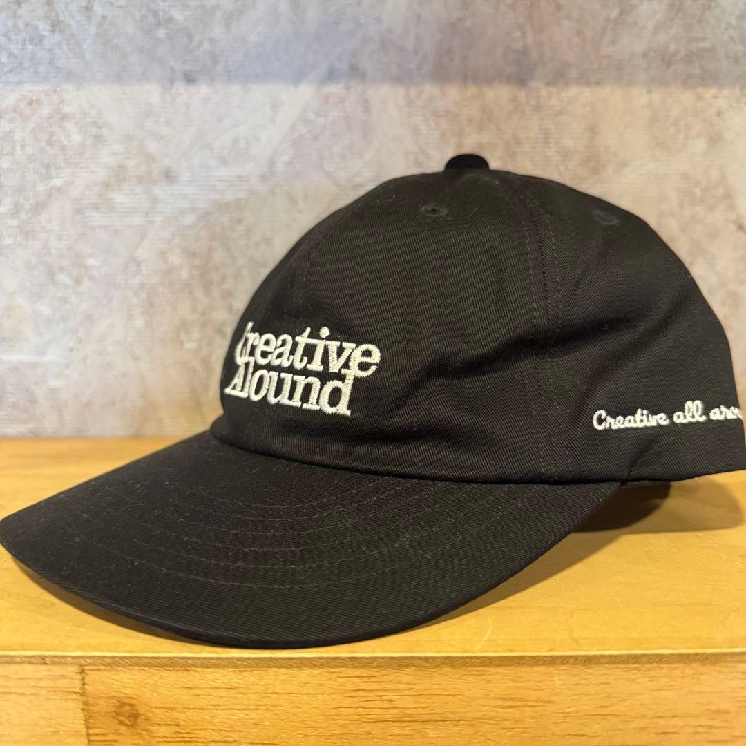 【ALOUND(アラウンド)】■COTTON LOGO CAP(黒)■☆試着のみ