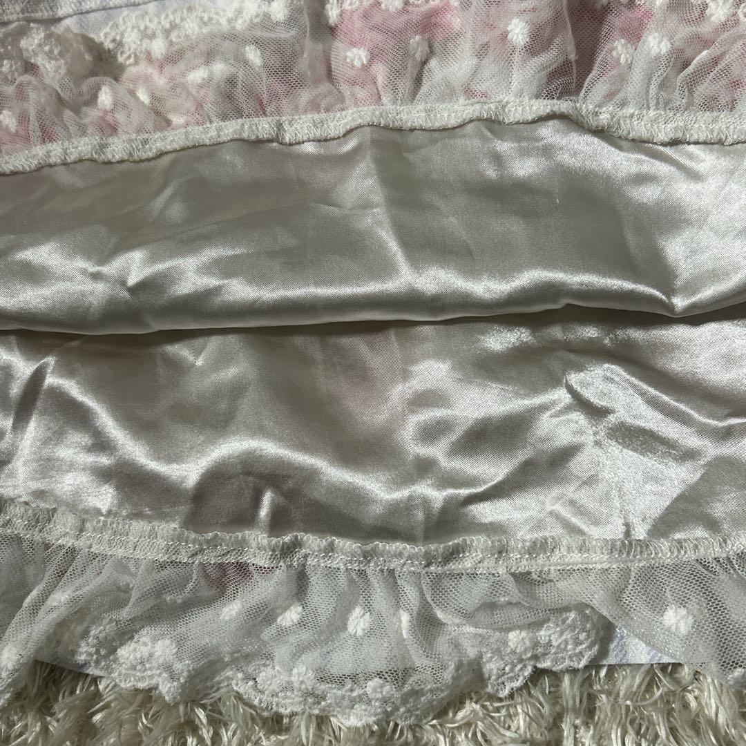 極美品【リズリサ】ローズ柄レースアップワンピース ロリータ ゴスロリ 姫系 花柄