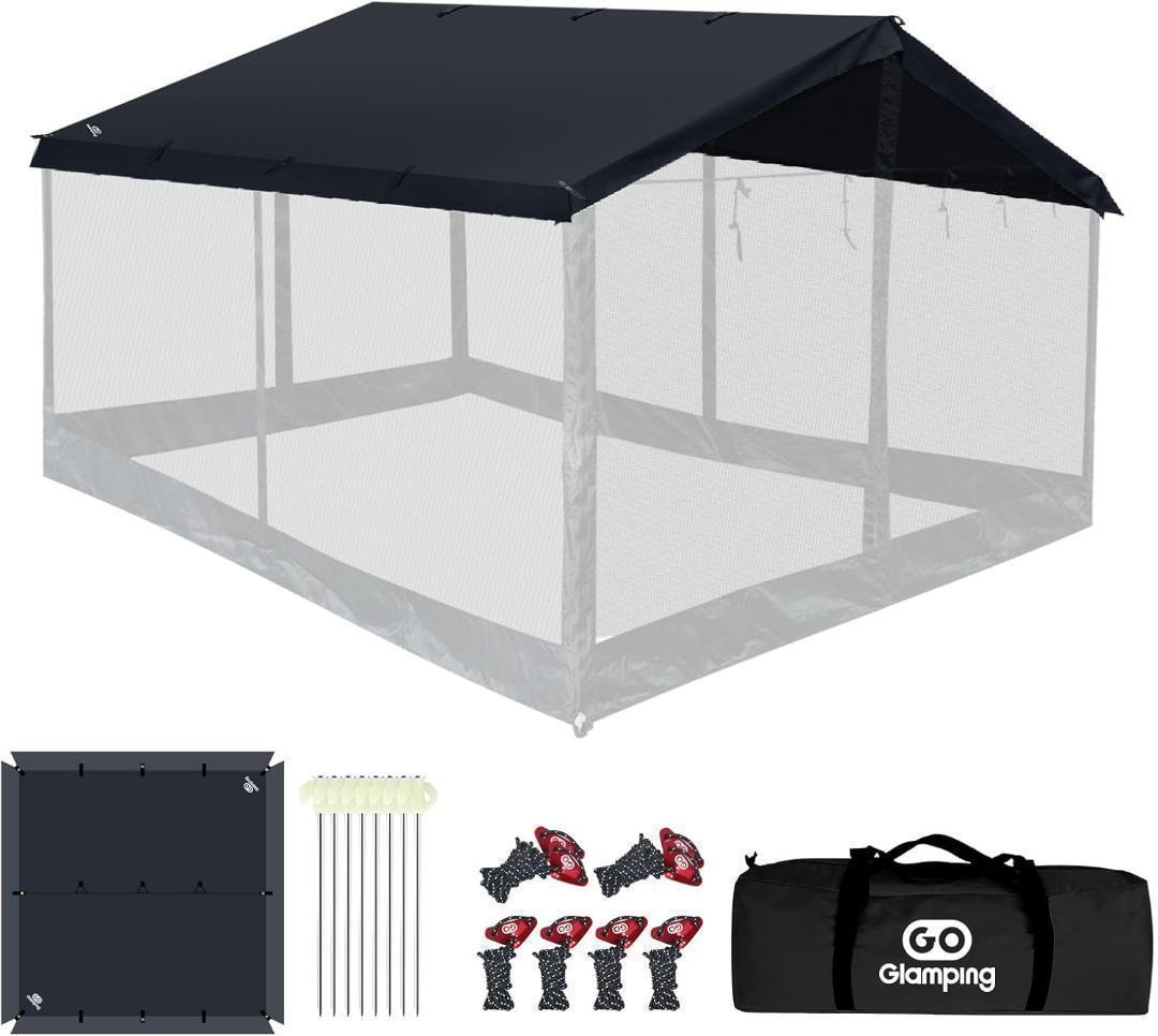 【新品】GOGlamping スクエアタープテント 正方形3.15m スカート付