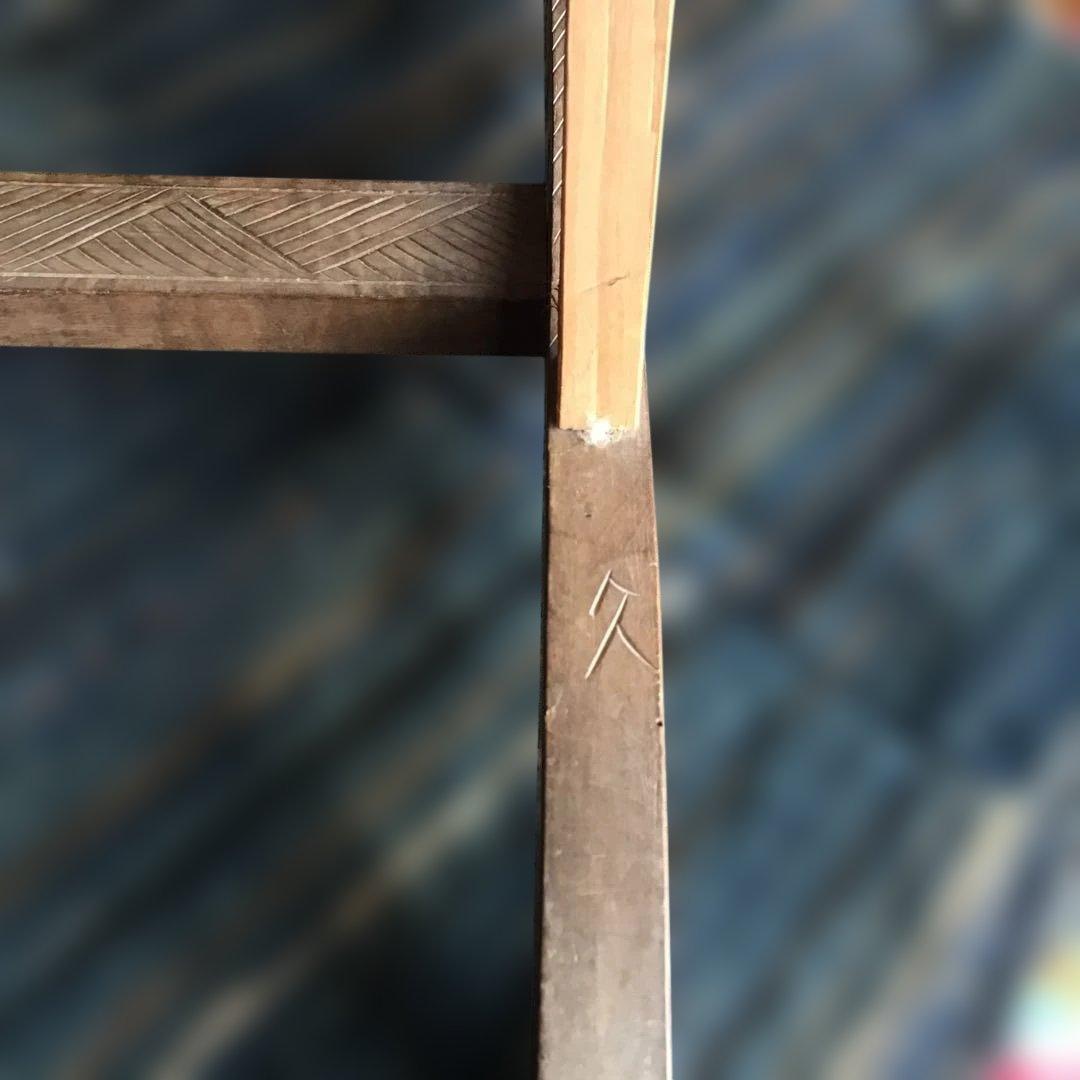 アンティーク軽井沢彫り　櫻　花台　収納　家具