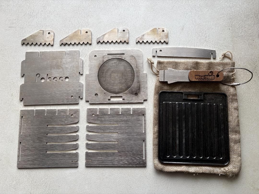 Wee!Hub ポケットコンロ Pokeco 6mm厚グリル付