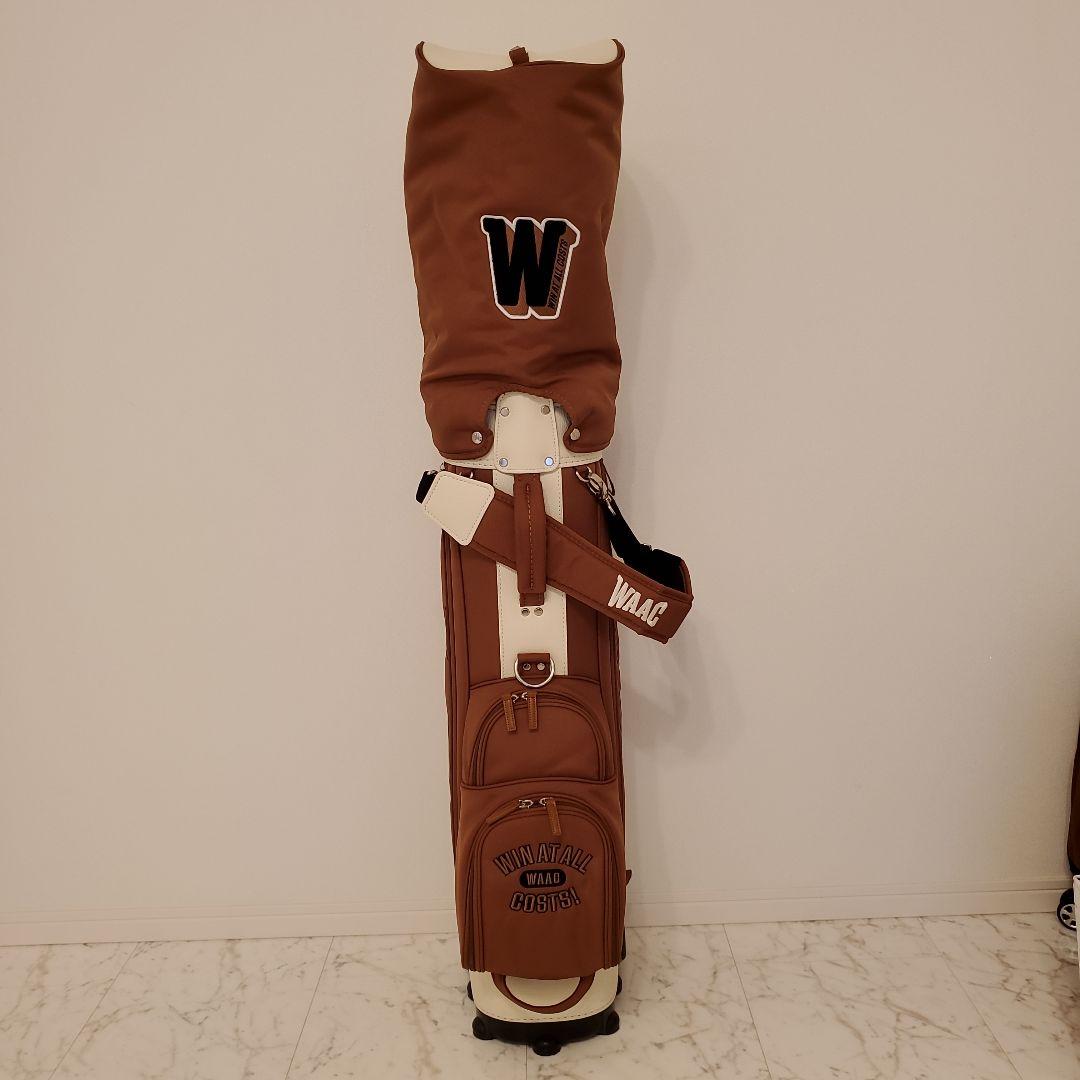 WAAAG ブラウン キャディバッグ 動物モチーフ