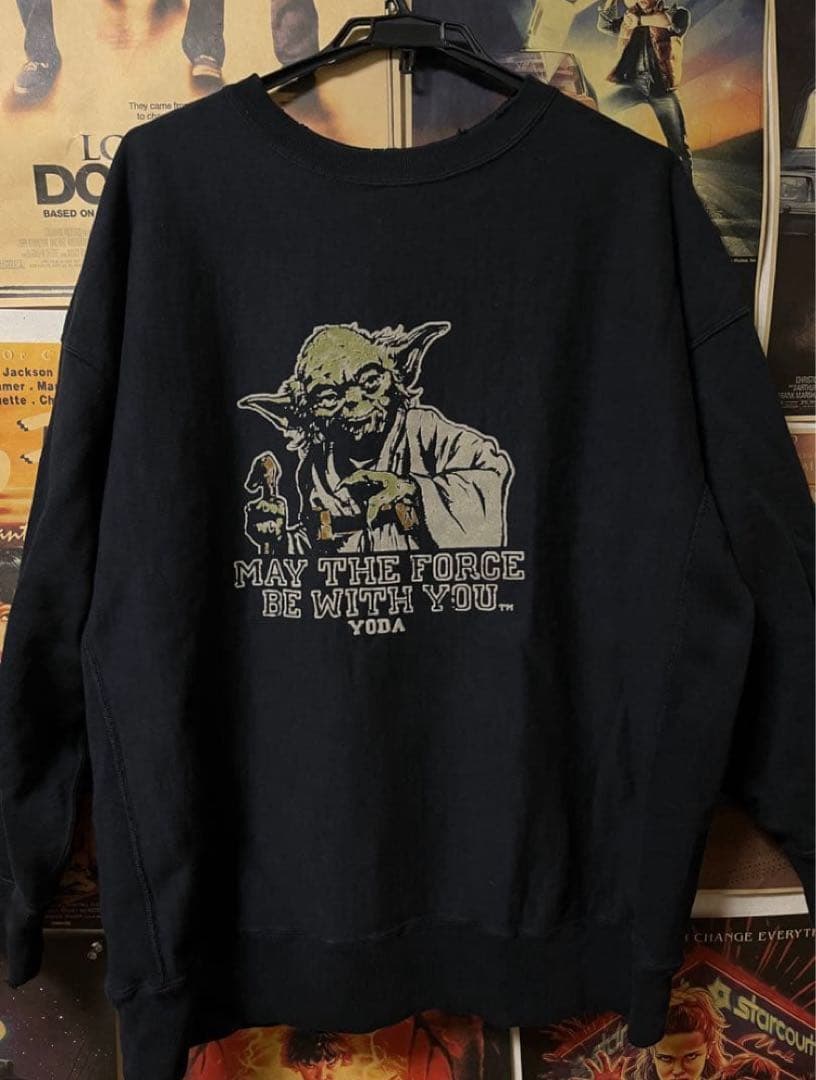 即完品　BOWWOW Yoda sweat サイズXL フロッキープリント