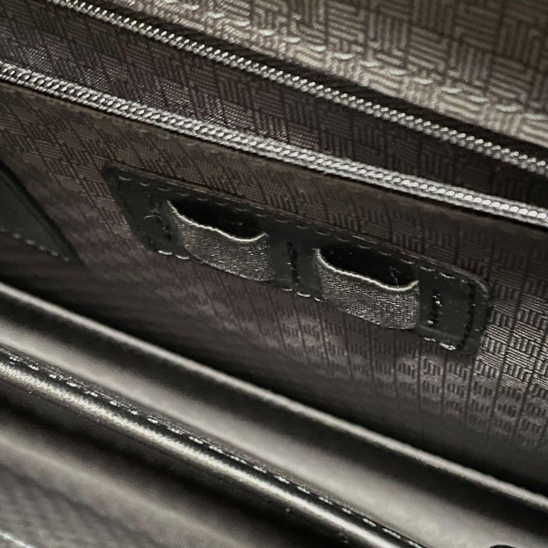 ランバンコレクション ビジネスバッグ 2way ダレスバッグ A4収納 本革 黒