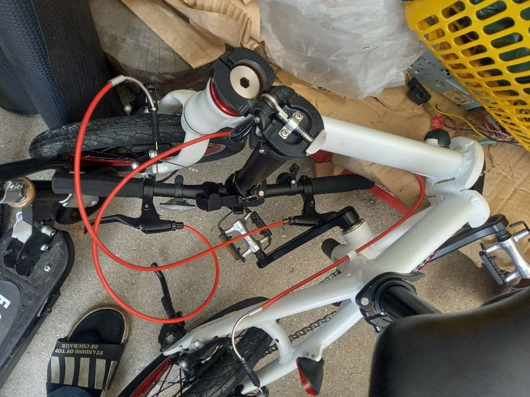 RENULT 折りたたみ自転車 ホワイト14インチ