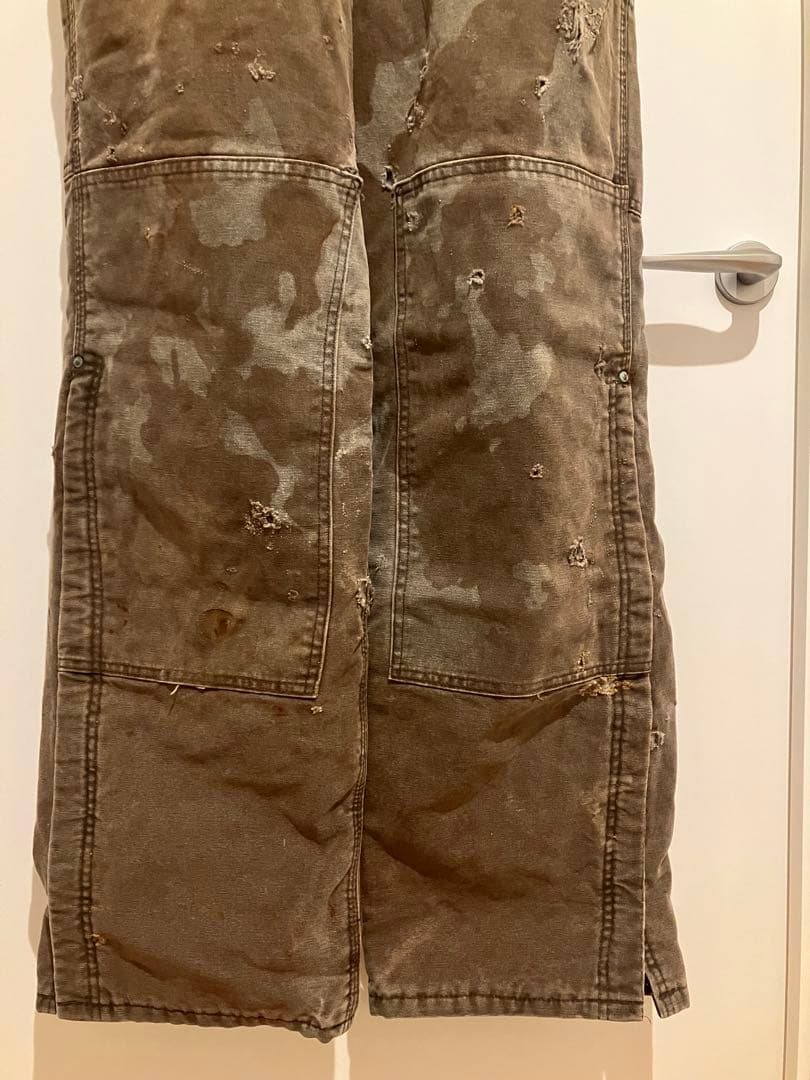 f*i様 激渋　美ボロ　Carhartt ダブルニー　オーバーオール usa製