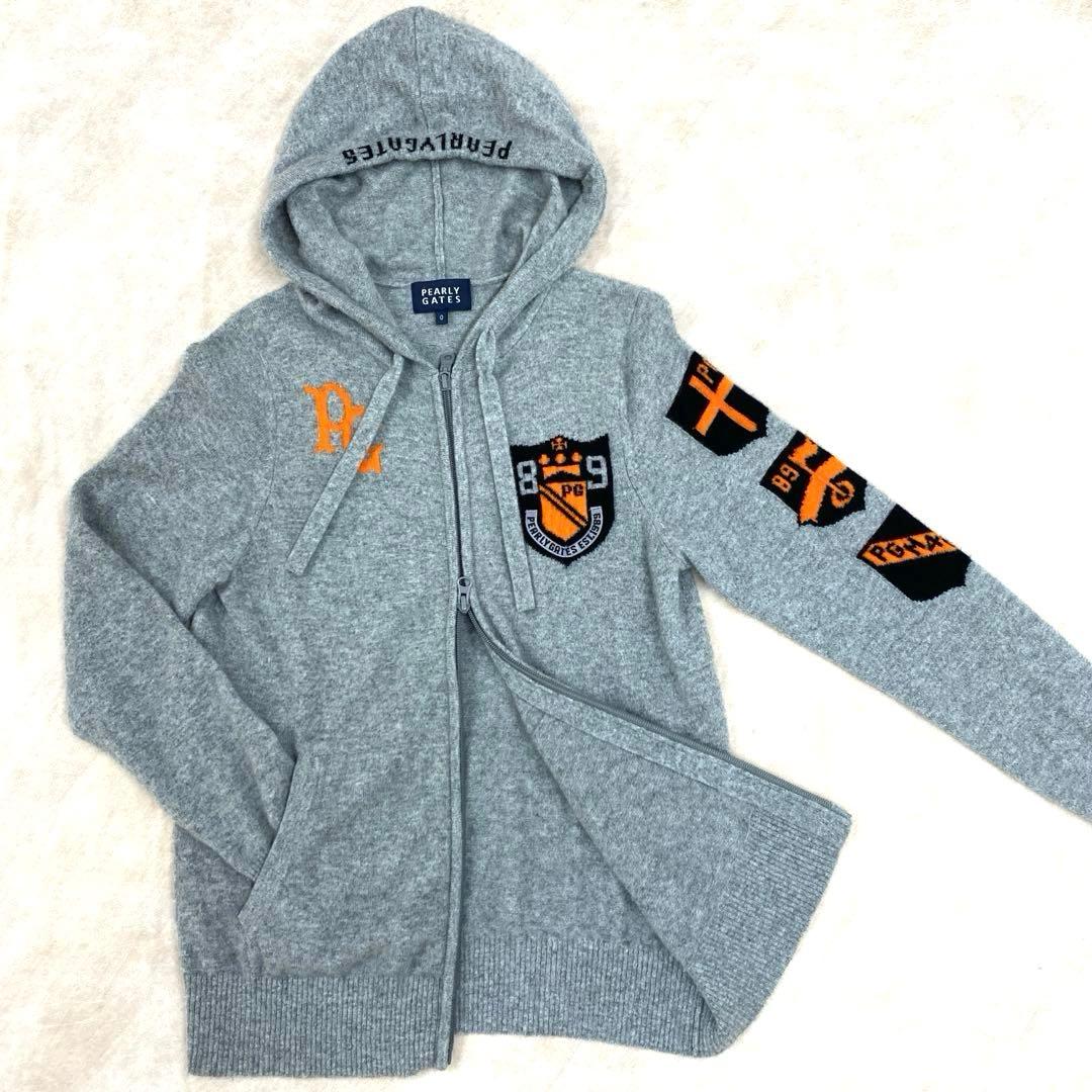 【お値下】PEARLY GATES パーリーゲイツ　カシミヤニットジップパーカー