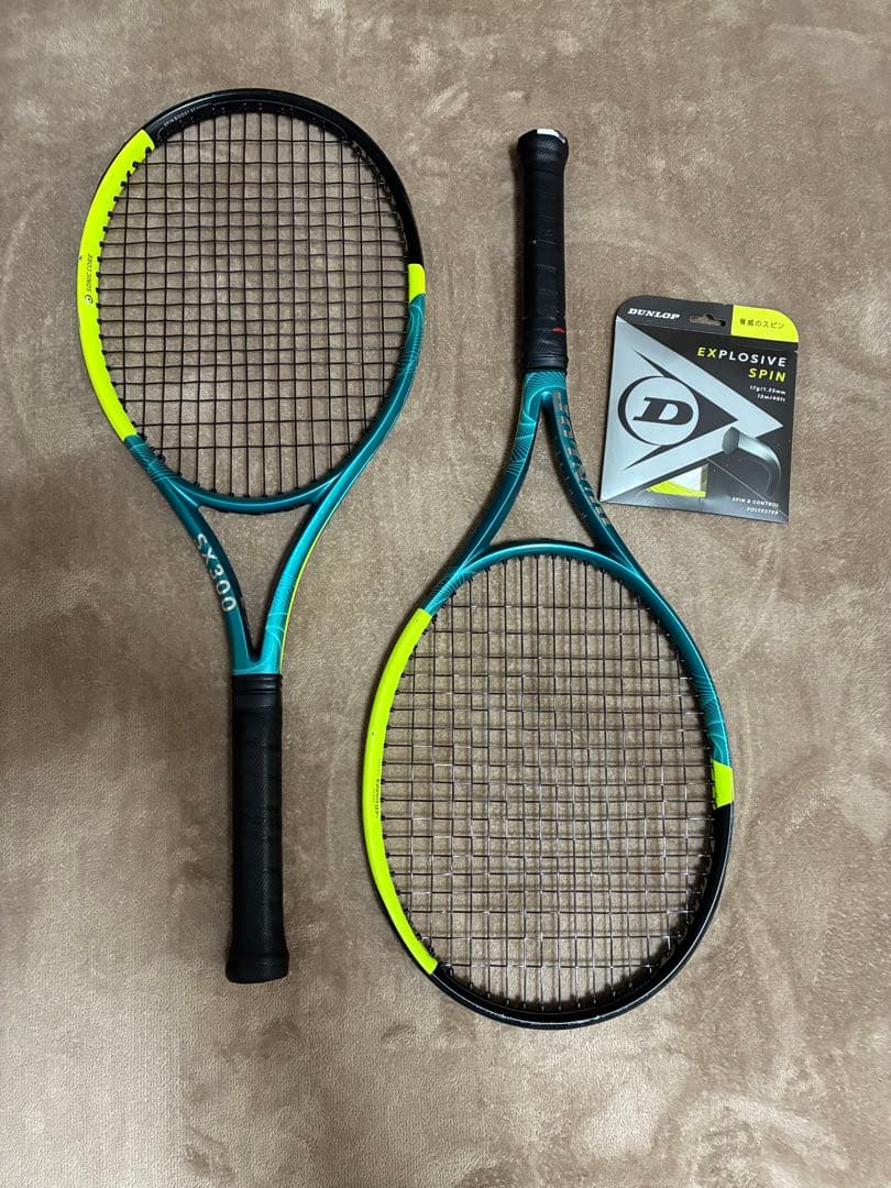 DUNLOP SX300 G2 2本セット＋EXPLOSIVE SPIN単張り付