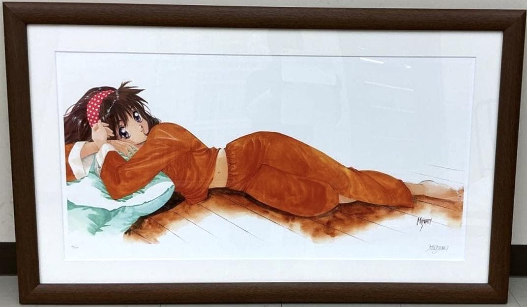 いのまたむつみ みなみかぜ アールビバン 特大 版画 直筆サイン 菅生あすか