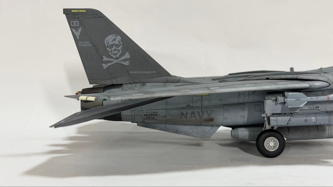 タミヤ 1/48 ジョリーロジャース仕様F-14D トムキャット 完成品