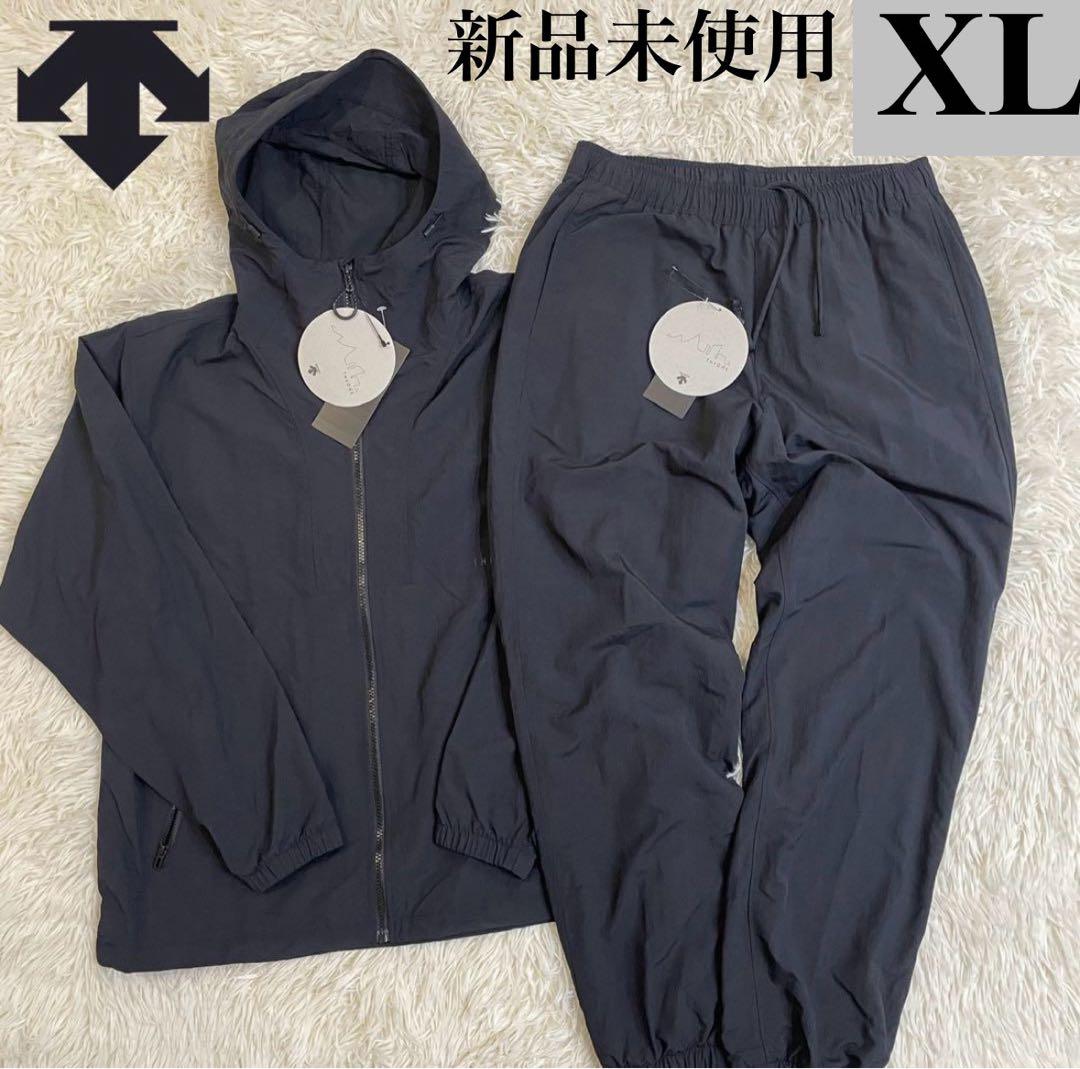 デサント　ジャージ　上下セット　セットアップ　エアーサモーション　ブラック　XL