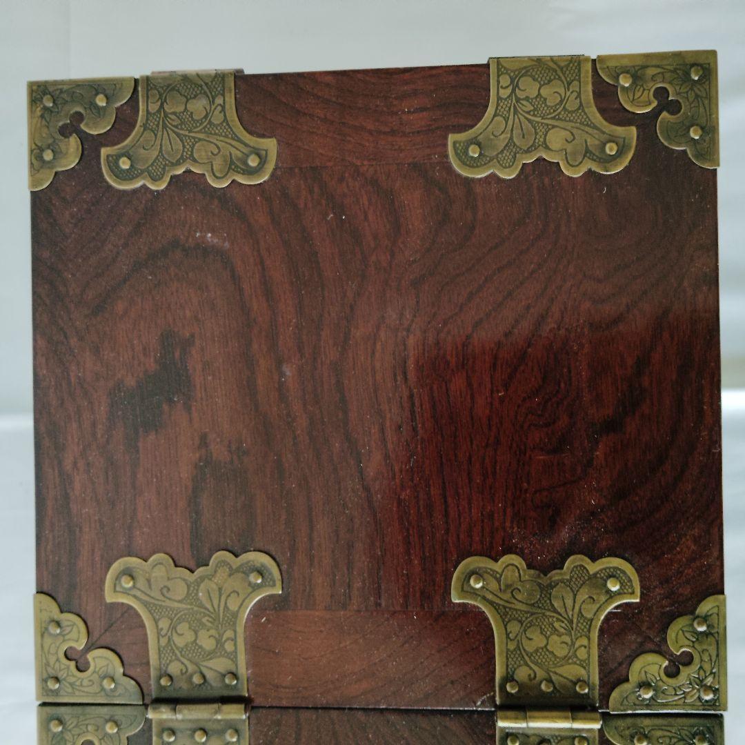 【美品】李朝家具　移動可能ドレッサー　朝鮮箪笥　鏡台 小物入れ　蝶板細工　貴重