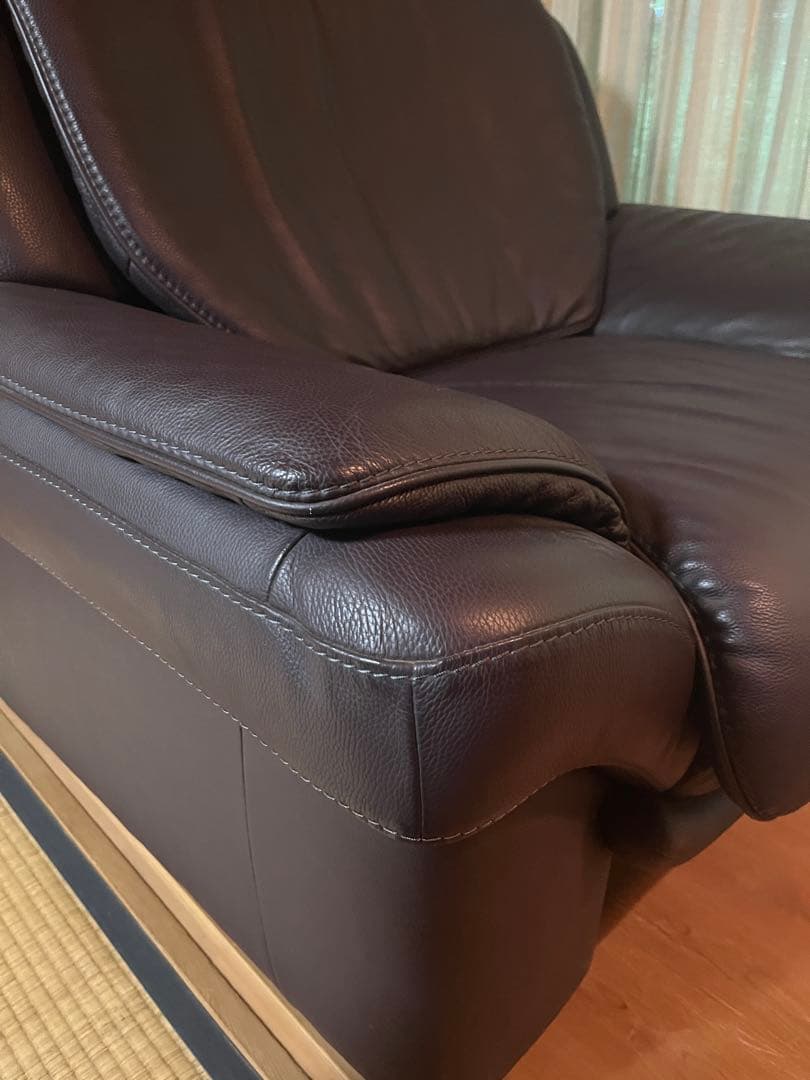 A*）様 himolla / ヒモラ 1人掛けソファ　総革 ブラウンIDC大塚家