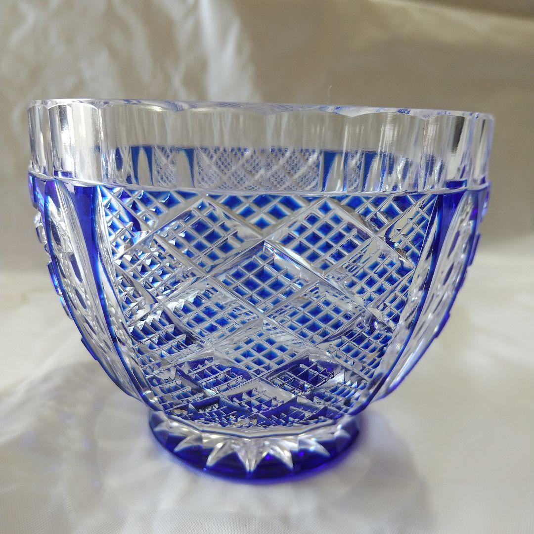 青被せ ぐい呑み 八角籠目と魚子紋